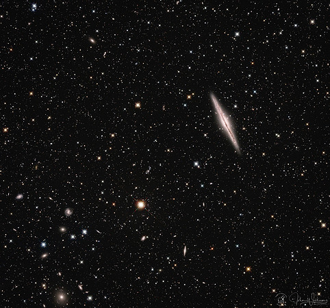 NGC891 Outer Limits Galaxy LRGBH TRAC Crop