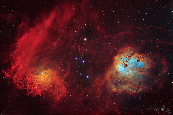 IC405-410 Flaming Star & Tadpole Nebulas - John Williams
