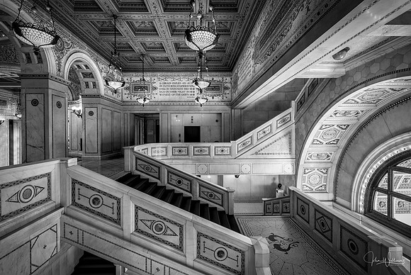 Appreciating the old library.