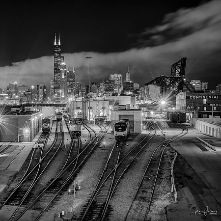 Chicago Night Train Yard sq