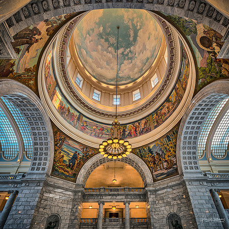 Utah Capitol Dome and Murals