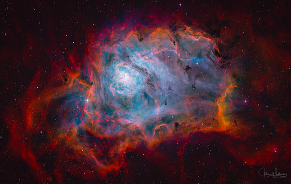 M8 Lagoon Nebula RGB-SHO Starbase