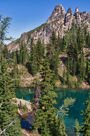 Libertybell Mountain over Blue Lake again