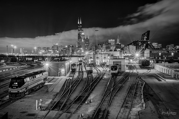 Chicago Night Train Yard
