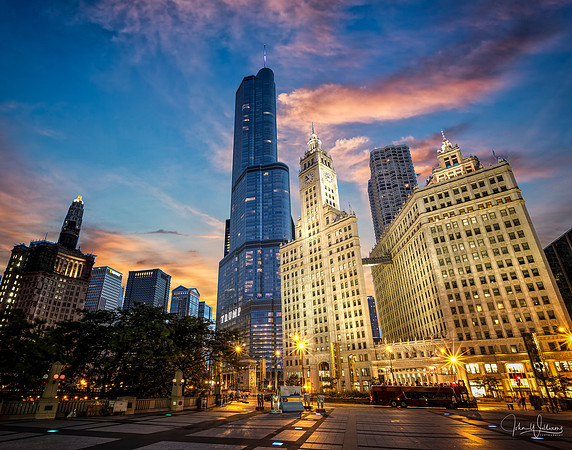Chicago City Sunset