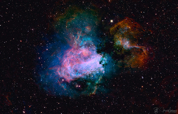 M 17 Omega Nebula RGBSHO TRAC