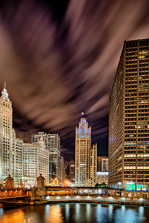 Night Clouds over Chicago