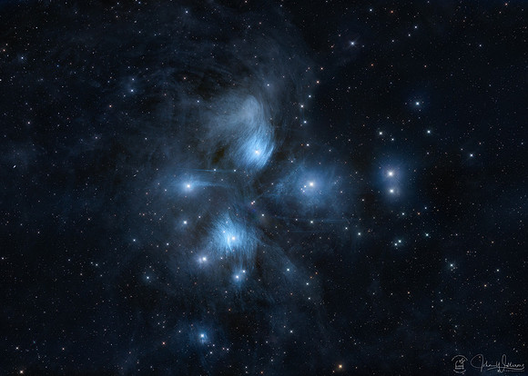 M45 Pleiades Mosaic RGBSHO TRAC